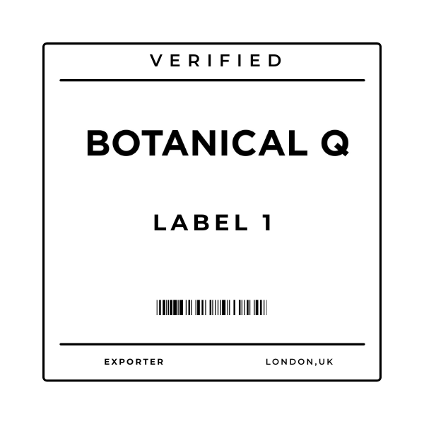 Label 1 : BotanicalQ Verified