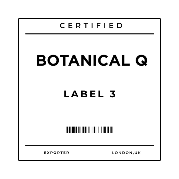 Label 3 : BotanicalQ Certified